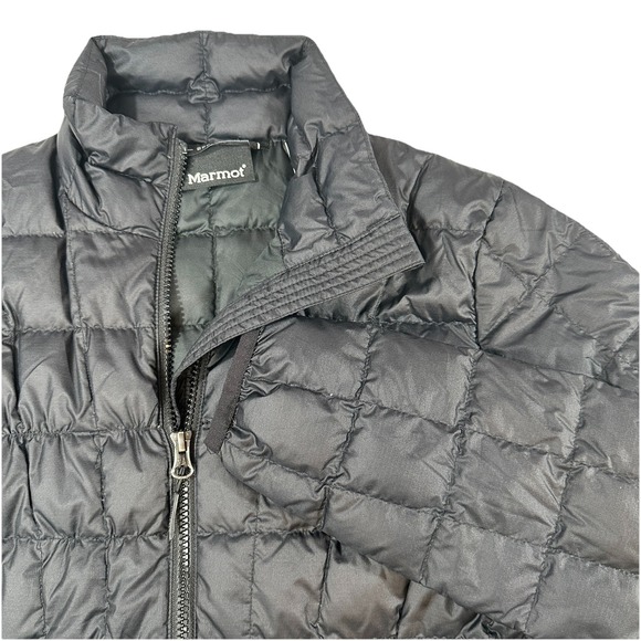 Marmot Puffer Jacket Women's Small 600 Fill Duck Down Black Great Condition - Picture 1 of 16